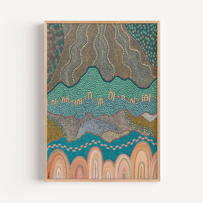 New Beginnings Wall Art Print By Domica Hill In A Natural Timber Frame