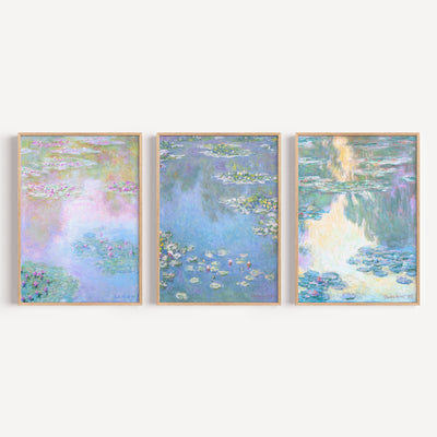 Three Wall Art Exhibitions By Claude Monet