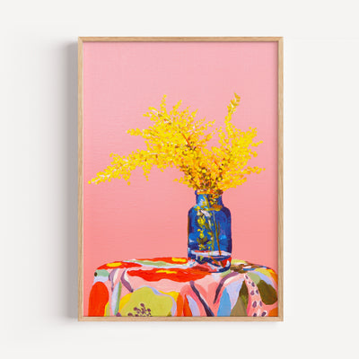 Wattle Still Life Wall Art Print By Julia Ockert